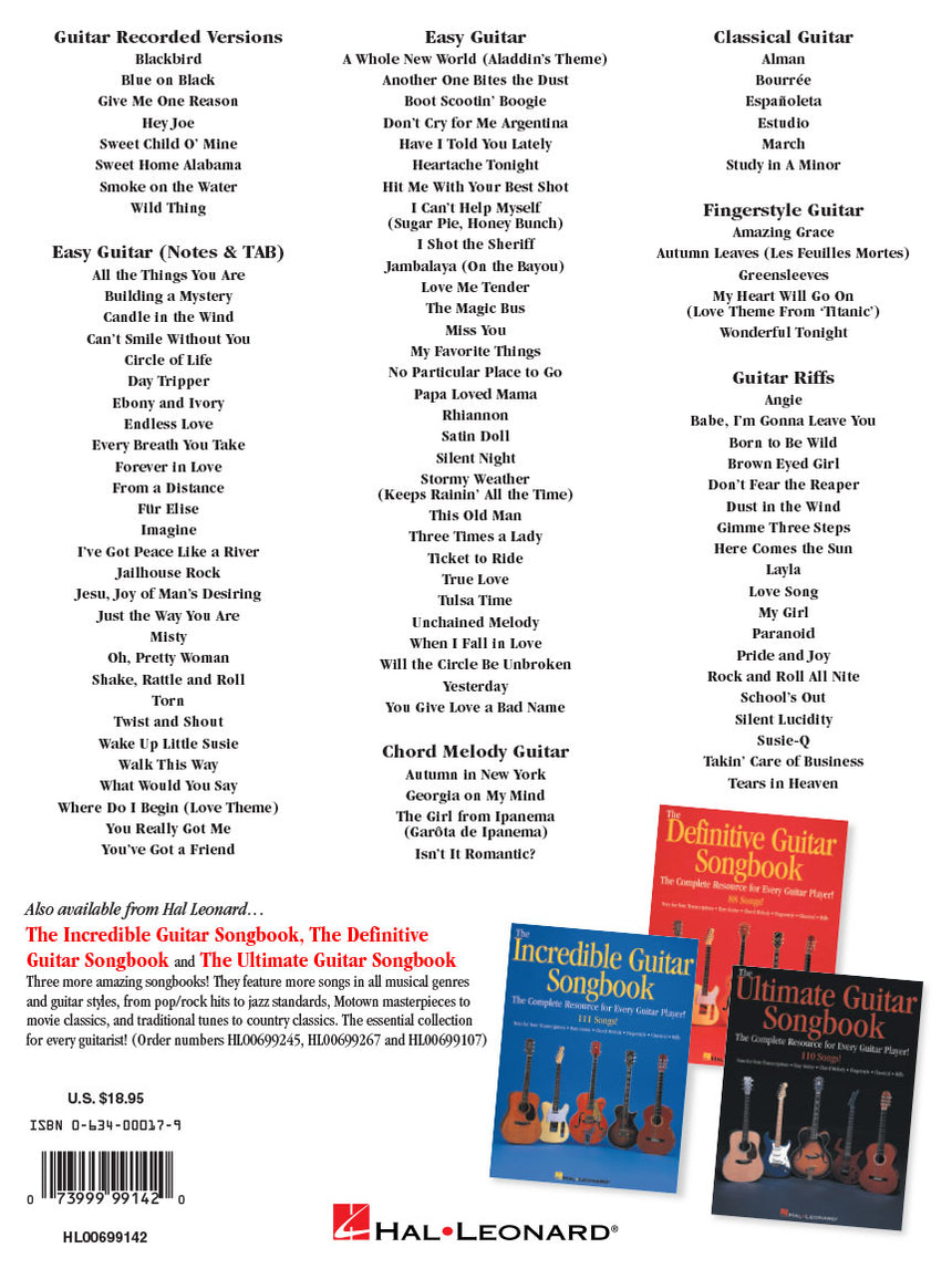 The Greatest Guitar Songbook (Guitar Collection TAB) - Musik-Ebert Gmbh