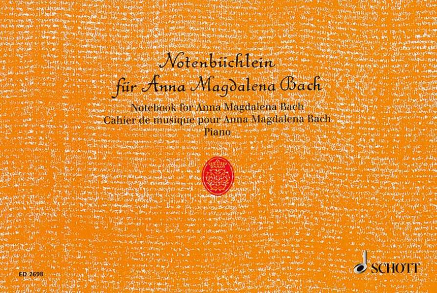 Notenbüchlein für Anna Magdalena Bach für Klavier - Bach, Johann Sebastian - Musik-Ebert Gmbh