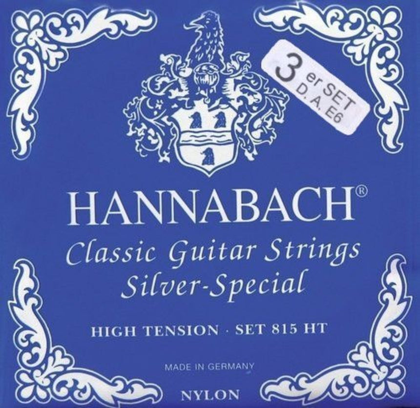 Hannabach Silver Special 3er Set D4 A5 E6 Classic Gitarre Nylon 815 - Musik-Ebert Gmbh