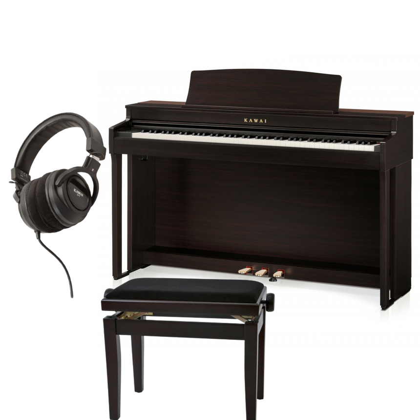 Kawai CN 301 Rosenholz Bundle mit Bank und Kopfhörer - Musik-Ebert Gmbh