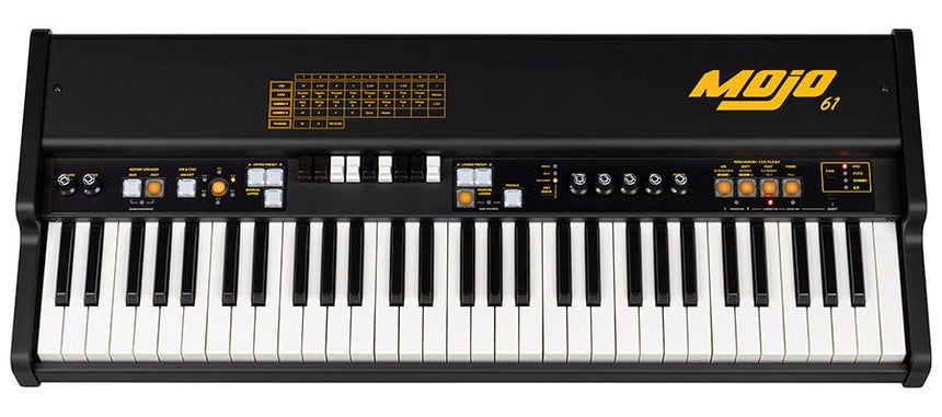 Crumar Mojo 61 MK2 -61 Tasten Waterfall-Tastatur, virtuelle Tonewheel-Orgeln mit VB3-II, 9 Zugriegel - Musik-Ebert Gmbh