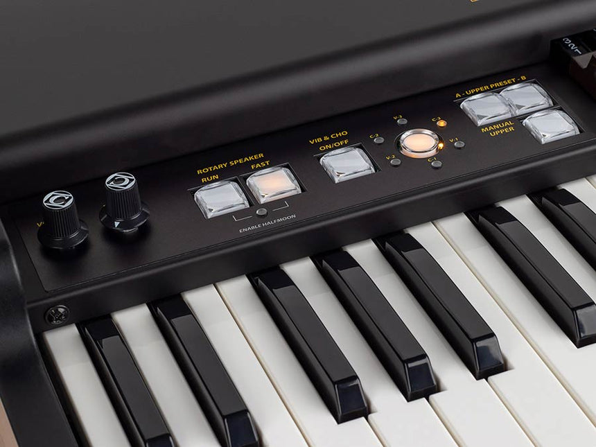 Crumar Mojo 61 MK2 -61 Tasten Waterfall-Tastatur, virtuelle Tonewheel-Orgeln mit VB3-II, 9 Zugriegel - Musik-Ebert Gmbh