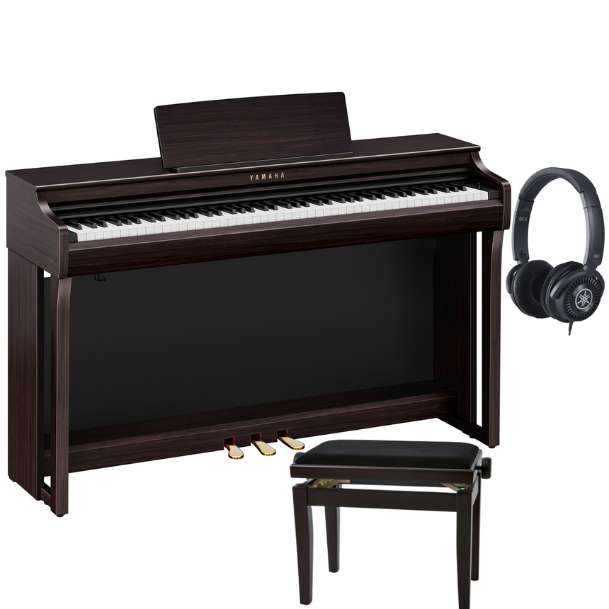 Yamaha CLP 825 Rosenholz Bundle mit Bank und Kopfhörer - Musik-Ebert Gmbh
