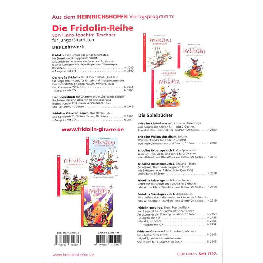 Fridolin Band 1 (+mp3-Download) - Teschner, Hans Joachim - Musik-Ebert Gmbh