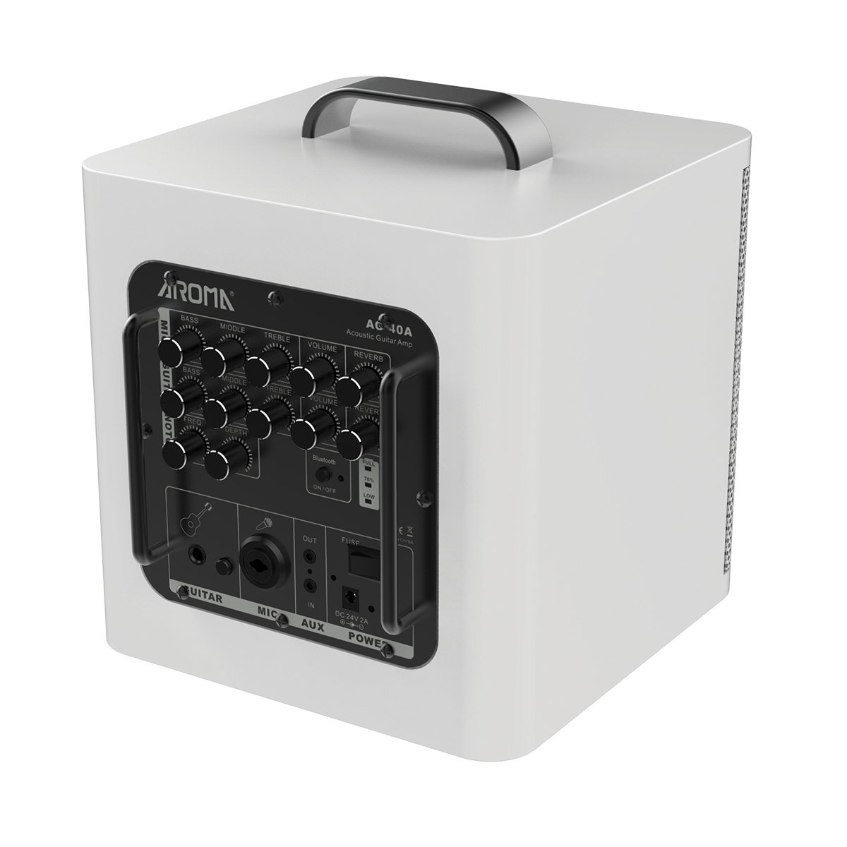 Aroma A40 mobiler Akustikverstärker, weiß - Musik-Ebert Gmbh