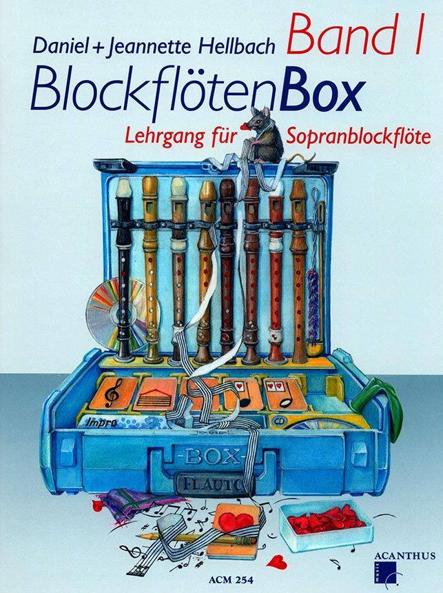 Blockflötenbox Band 1 (+QR-Code) für Sopranblockflöte - Hellbach, Daniel - Musik-Ebert Gmbh