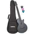 CASCHA  Carbon Fibre Akustikgitarre mit Tasche, Gurt und Plectren - Musik-Ebert Gmbh
