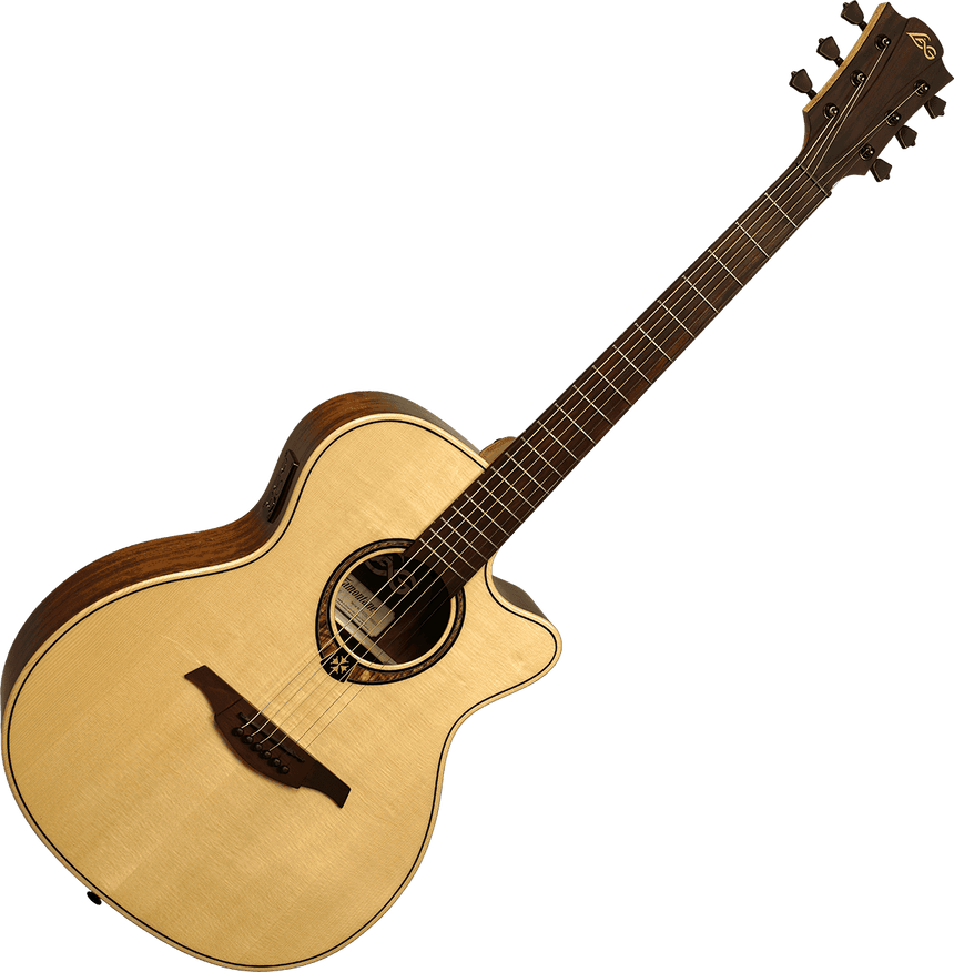 LÂG Westerngitarre Tramontane - GLA T318ACE, Auditorium, Engelmannfichte massiv - Musik-Ebert Gmbh
