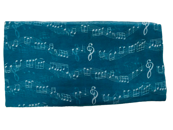 Halstuch mit Notenzeilen in verschiedenen Farben - Musik-Ebert Gmbh