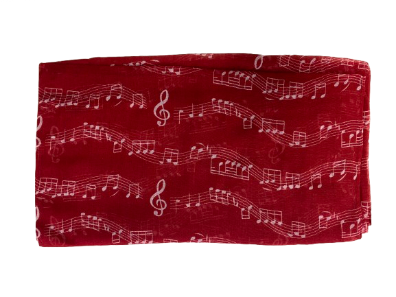 Halstuch mit Notenzeilen in verschiedenen Farben - Musik-Ebert Gmbh