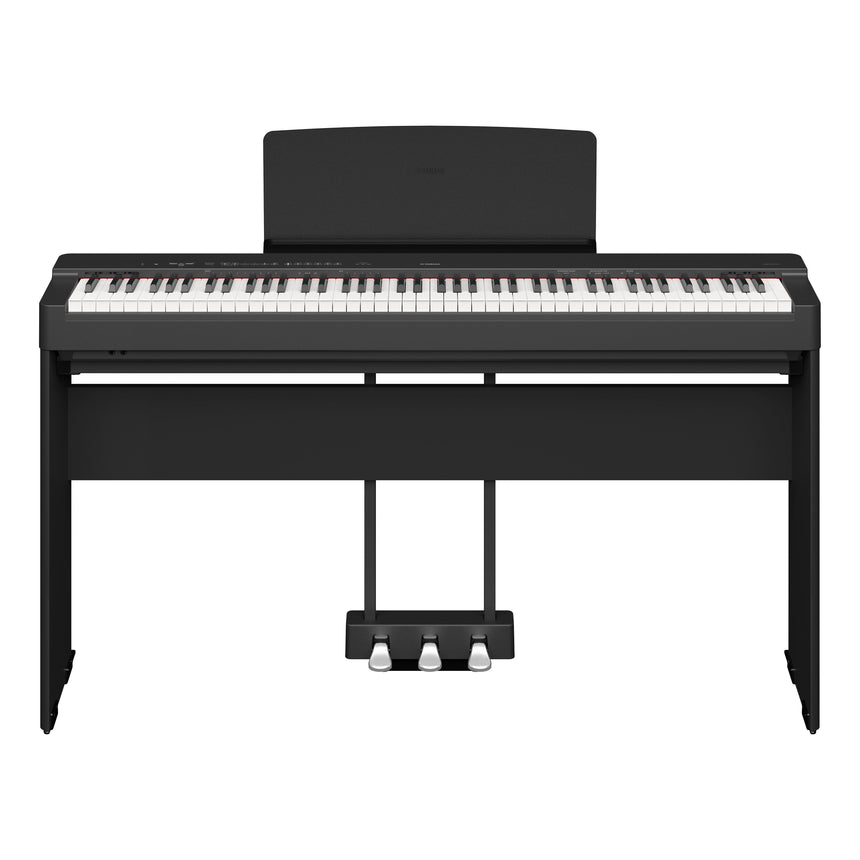 Yamaha P-225 Schwarz Bundle mit Ständer, Pedalen und Kopfhörer - Musik-Ebert Gmbh