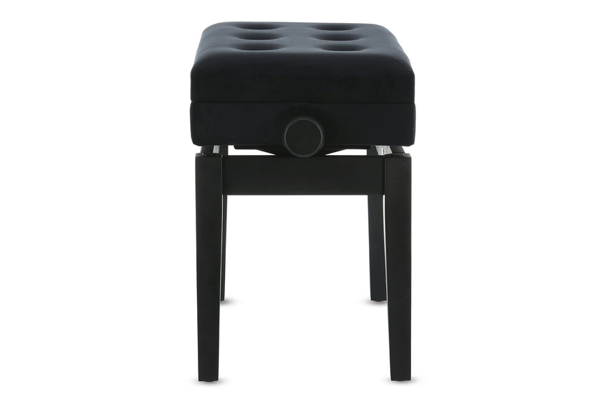 Banquette de piano GEWA 130.500, noir mat – vue de côté