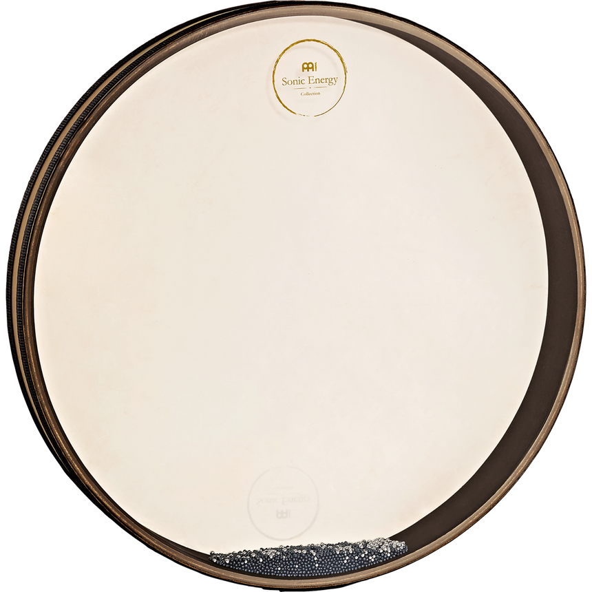 Meinl WD18WB Wave Drum, 18 Zoll, Walnut Brown – Vorderansicht mit Metallkügelchen