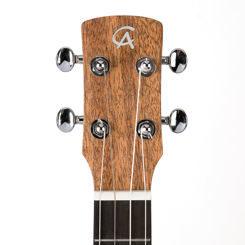 Cascha HH2243 Bariton-Ukulele, Mahagoni natur – Detail der Kopfplatte