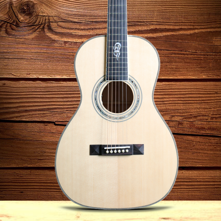 You's Guitar Parlor Fichte P140E + Tasche - Musik-Ebert Gmbh