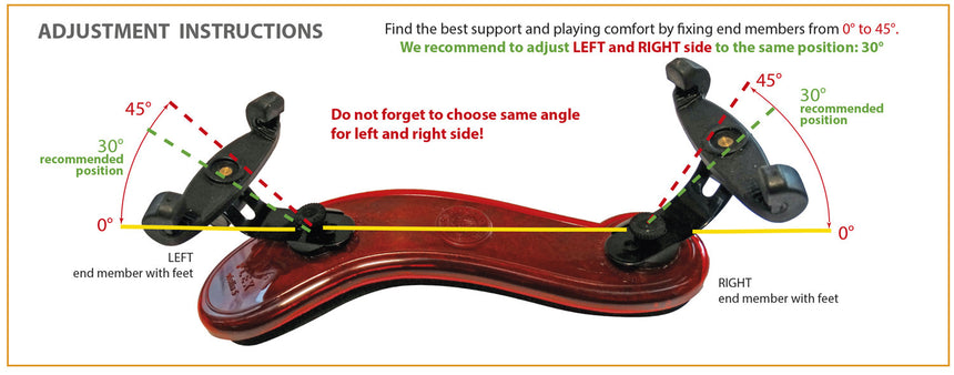 Augustin Flex Viva la Musica Schulterstütze lila 1/4-1/8 - Musik-Ebert Gmbh