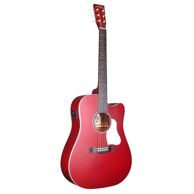ANCHOR GUITARS New York Red CW AE Dreadnought Elektro-Akustik-Gitarre, Fichte massiv