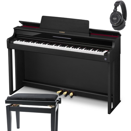 Casio AP-550 Schwarz Bundle mit Bank und Kopfhörer - Musik-Ebert Gmbh