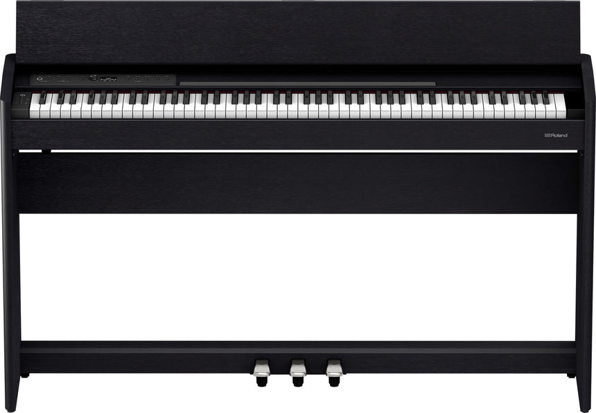 Roland F-701 digital piano in matte black – front view