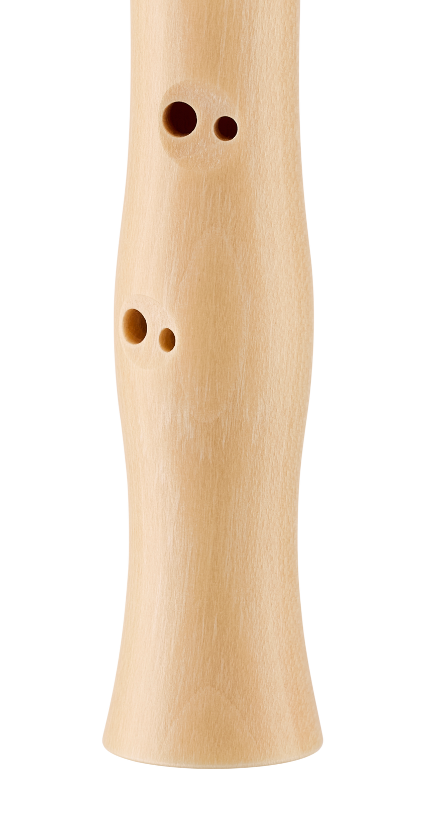Flûte à bec soprano Moeck Flauto 1 Plus 1023 bleue, doigté baroque – détail du corps avec doubles trous