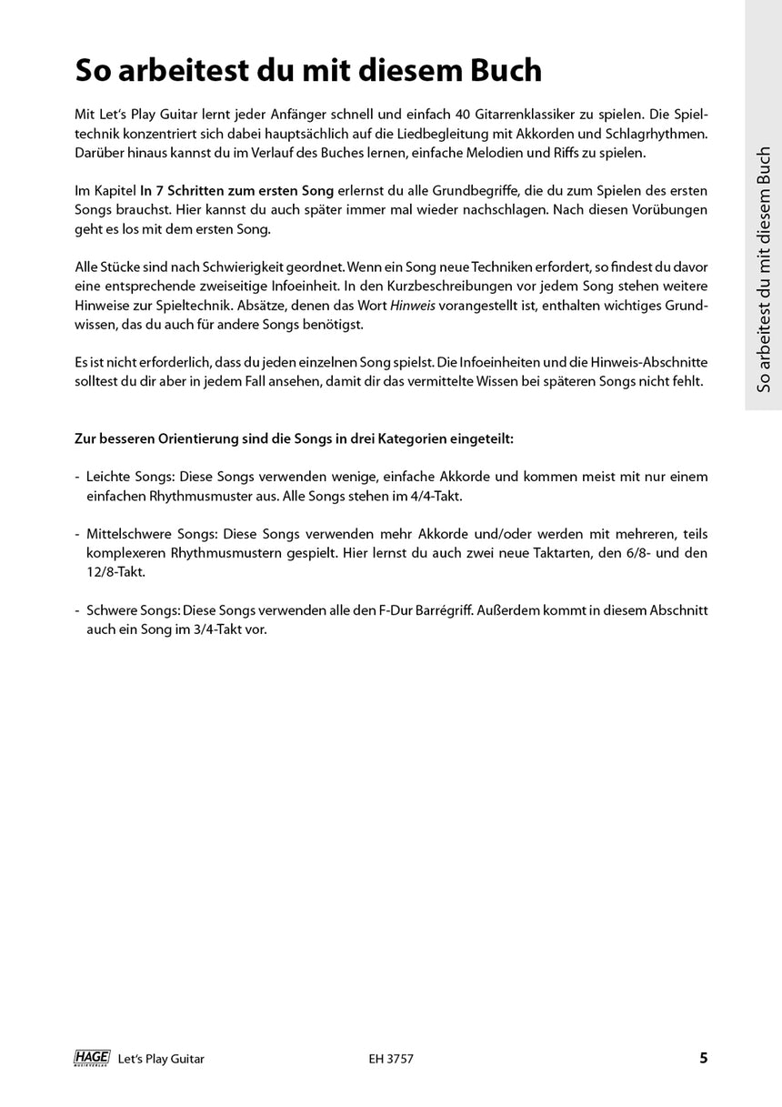 Let's Play Guitar Band 1 – Einführung zur Arbeit mit dem Buch