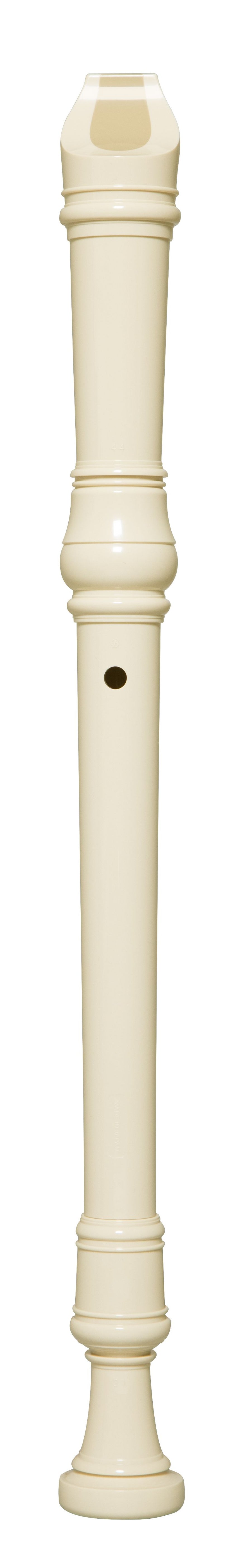 Yamaha YRA-28BIII white alto recorder – rear view