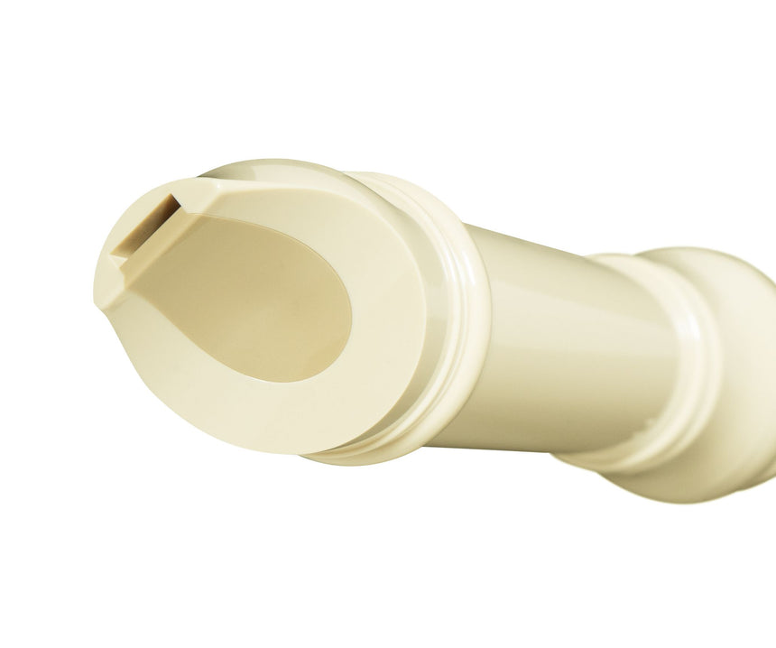 Yamaha YRA-28BIII white alto recorder – labium detail