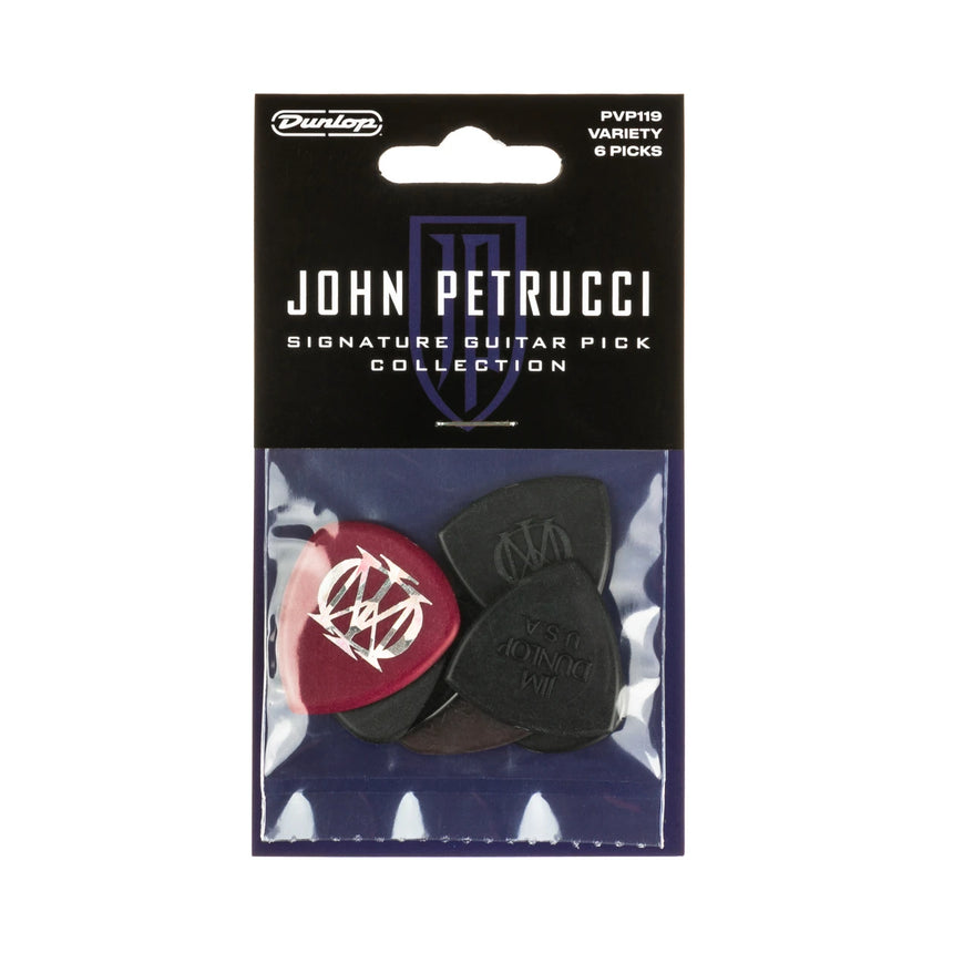 Dunlop PVP119 John Petrucci Signature Variety Pack, sechs Plektren – Verpackung von vorn