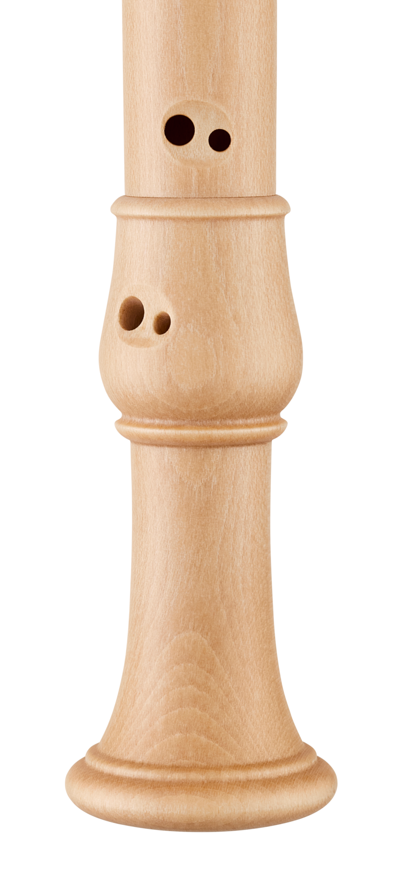 Moeck 2300 Flauto Rondo Alt, natural maple – detail of the double holes