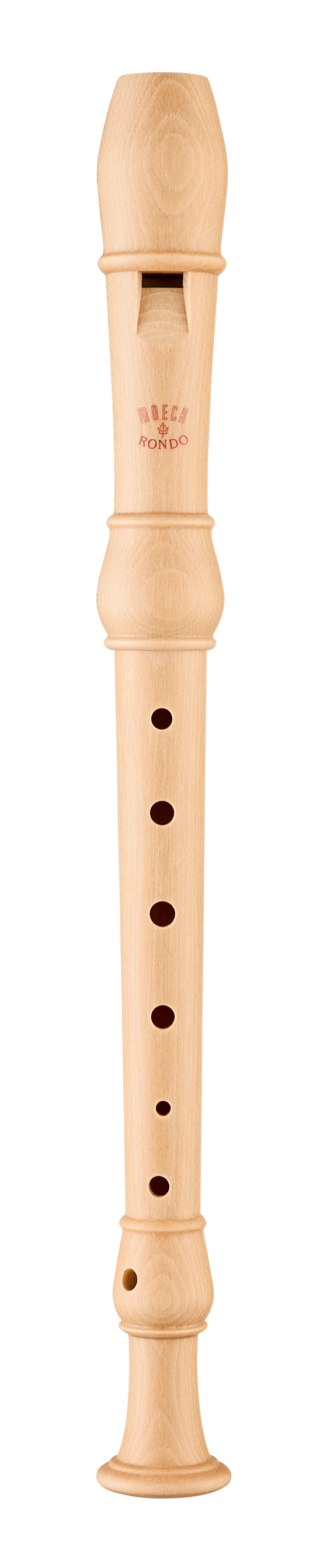Flûte à bec soprano Moeck Rondo 3210 en érable naturel – vue complète de face