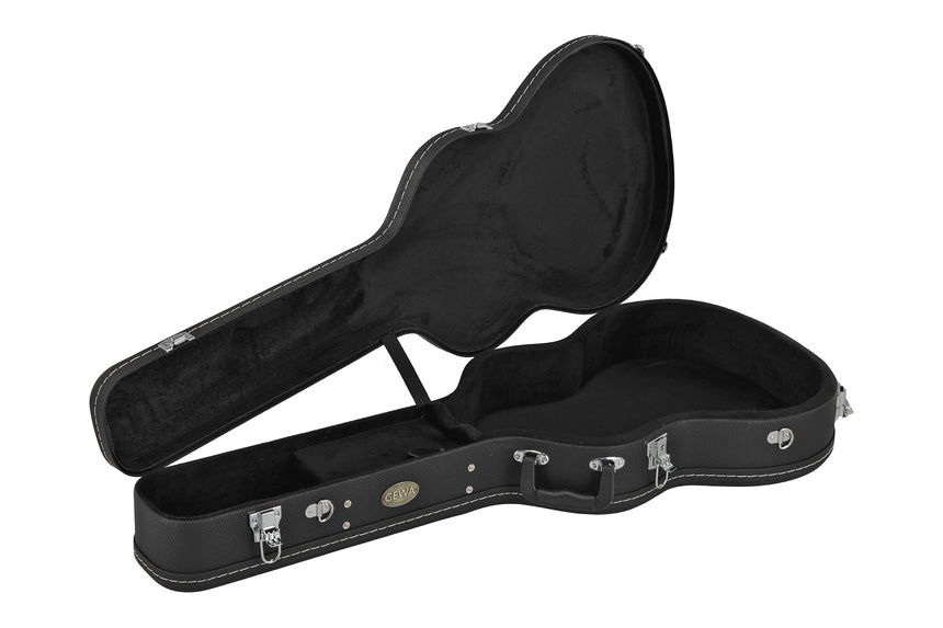 GEWA Arched Top Economy classical guitar case 523.270, black – open interior view