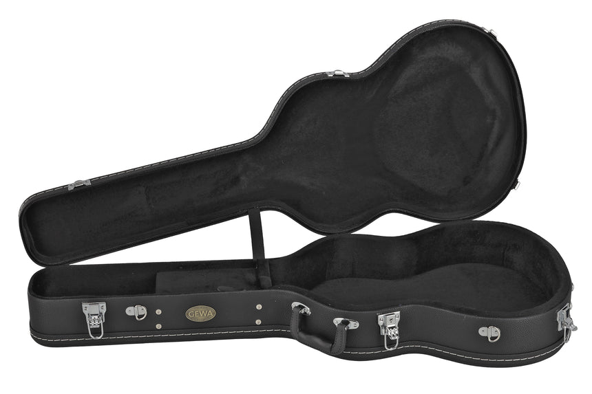 GEWA Arched Top Economy classical guitar case 523.270, black – front view of open interior