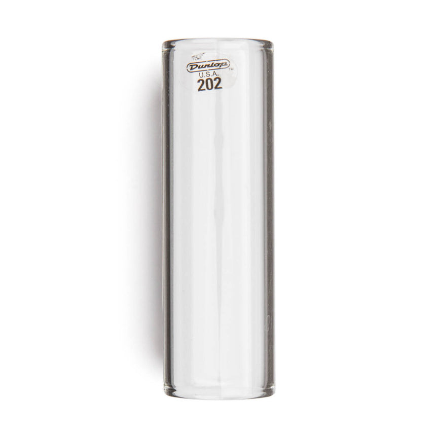 Dunlop Glas-Slide 202, klar, Vorderansicht mit Modellnummer