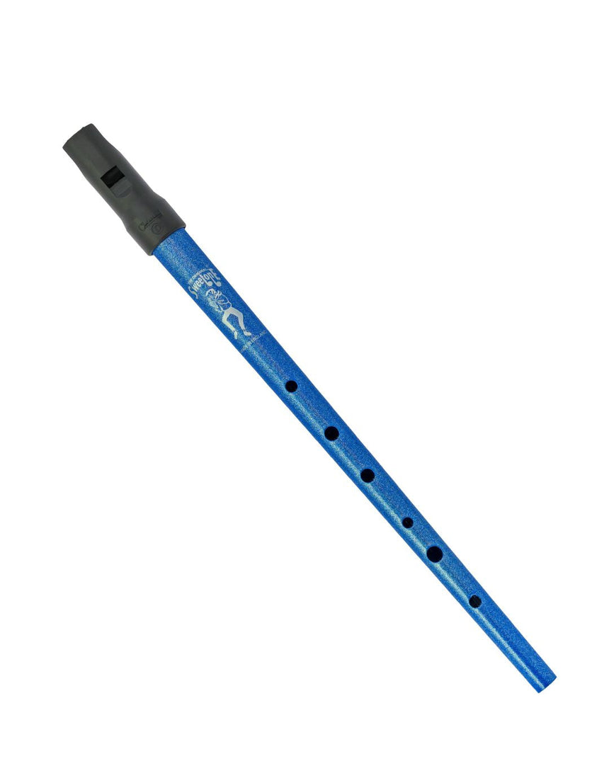 Clarke Sweetone D Tin Whistle, Blau, Ganzansicht