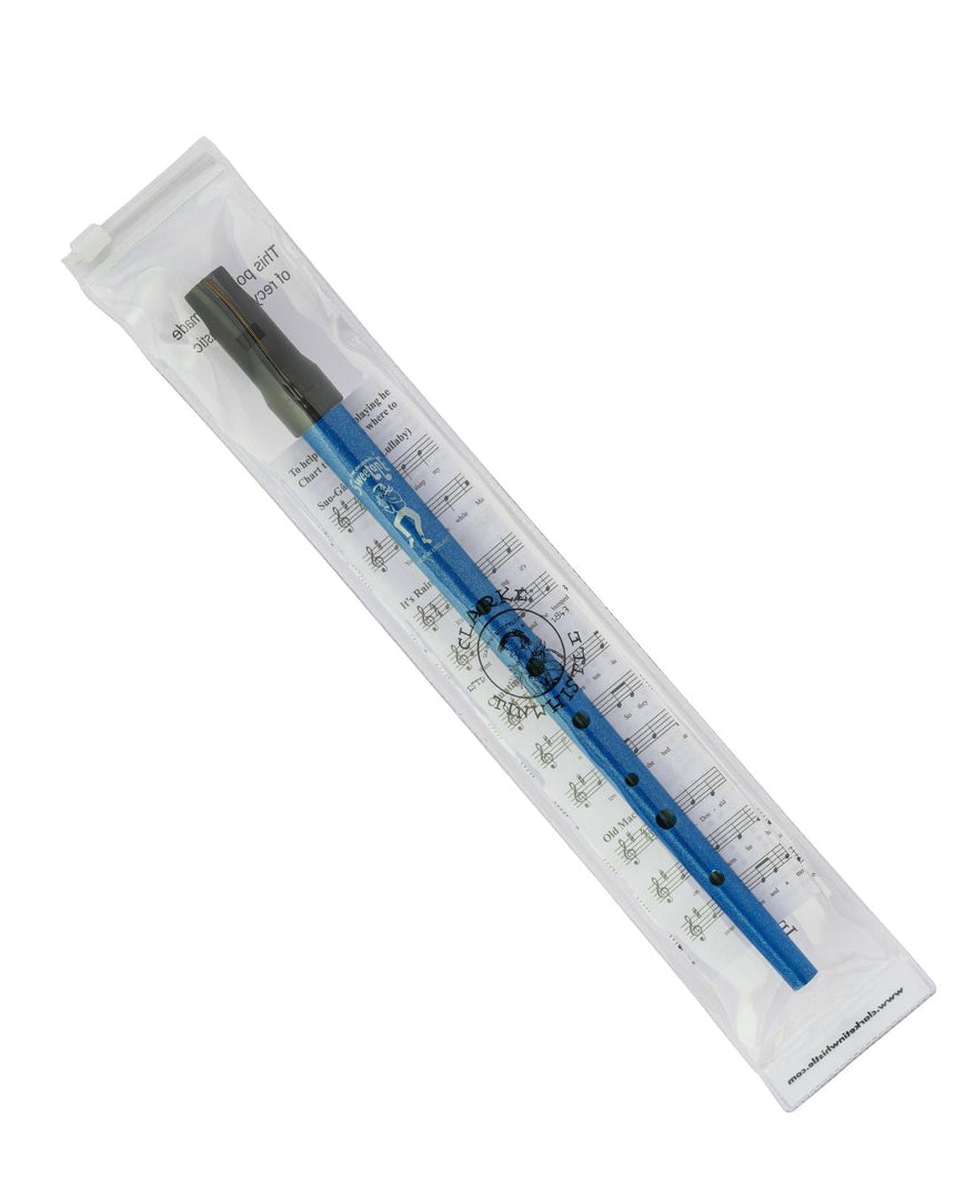 Clarke Sweetone D Tin Whistle, Blau, in der Schutzhülle
