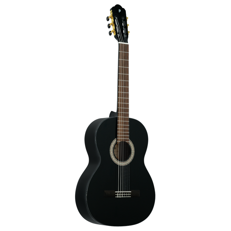 Prodipe Primera Konzertgitarre 4/4 schwarz hochglanz - Musik-Ebert Gmbh