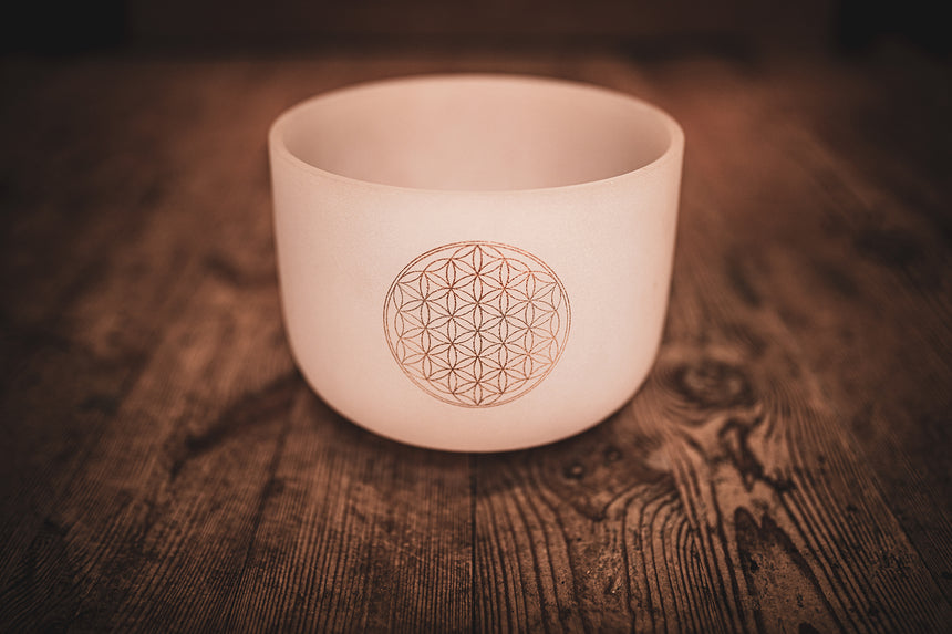 MEINL Sonic Energy Kristallklangschale 8" / C# 432 Hz / Blume des Lebens - Musik-Ebert Gmbh