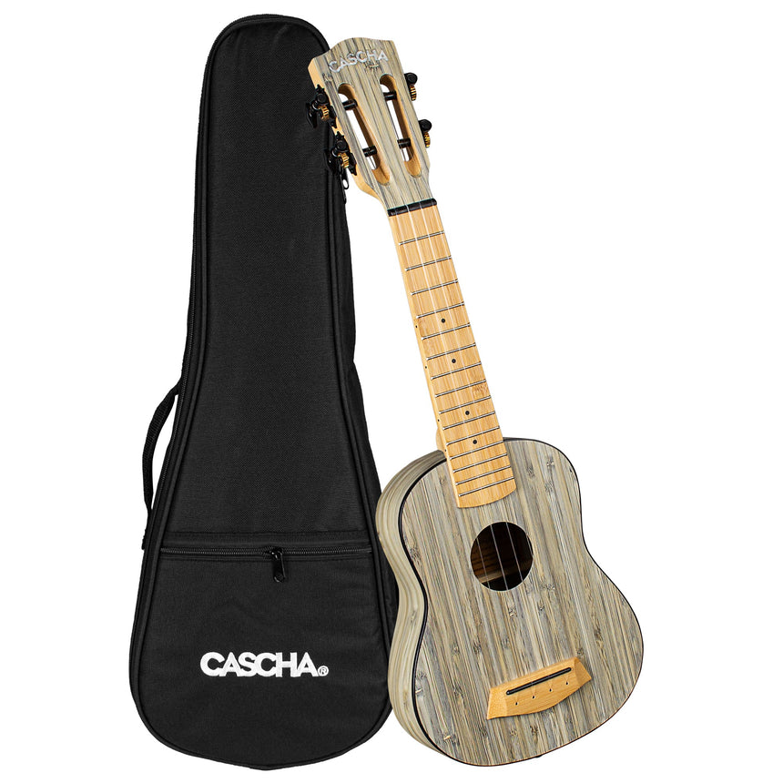 Cascha Tenor Ukulele Bamboo Graphit - Musik-Ebert Gmbh