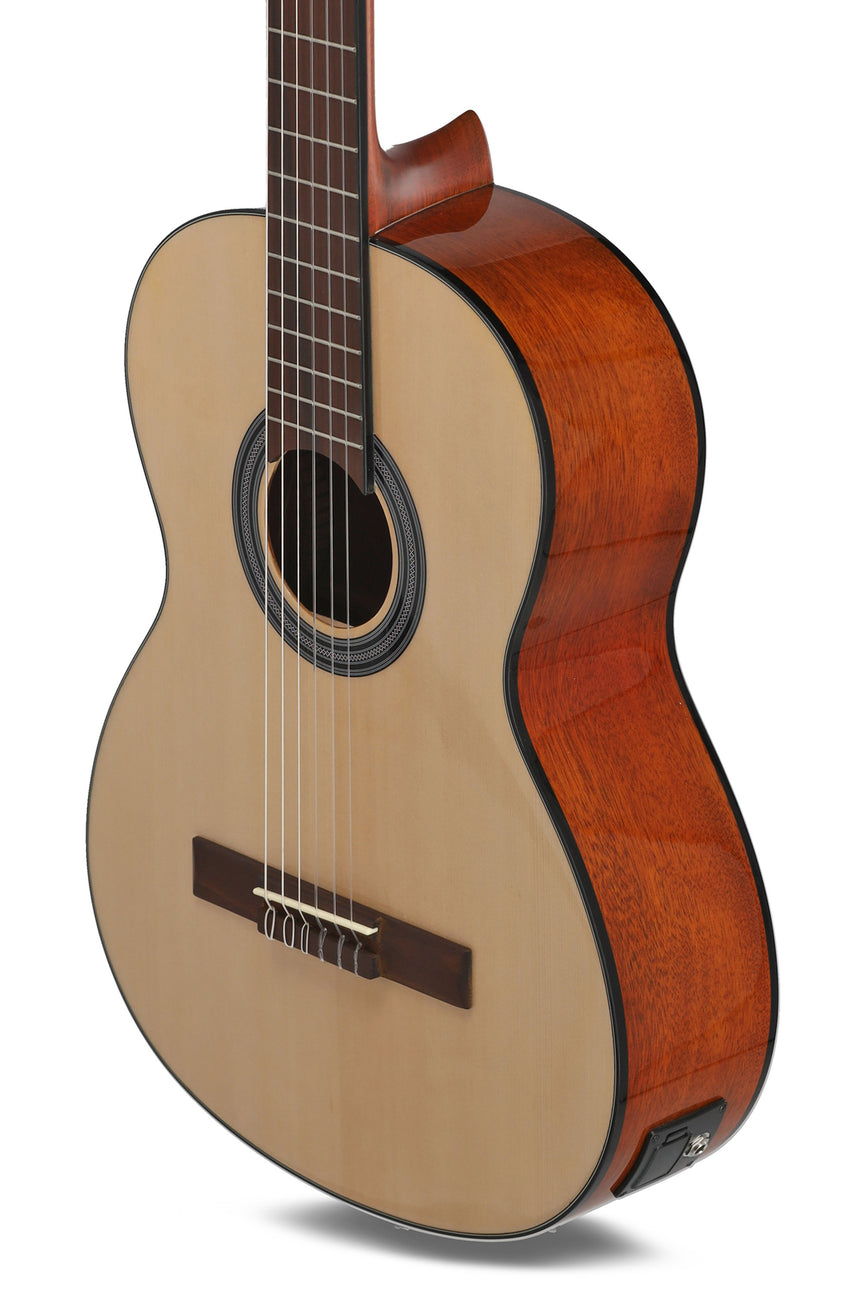 GEWA Student E-Akustik 4/4 natur – Vorverstärker mit 4-Band-EQ