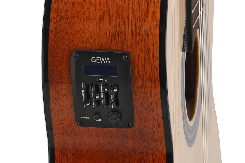 GEWA Student E-Akustik 4/4 natur – Kopfplatte
