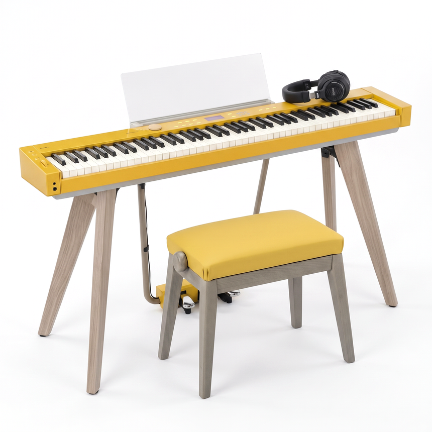 Casio Digitalpiano PX-S7000 Harmonious Mustard Bundle mit Bank und Kopfhörer – bundle-hero