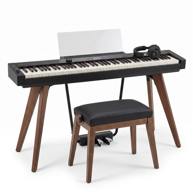 Casio Digitalpiano PX-S7000 Schwarz Bundle mit Bank und Kopfhörer – bundle-hero
