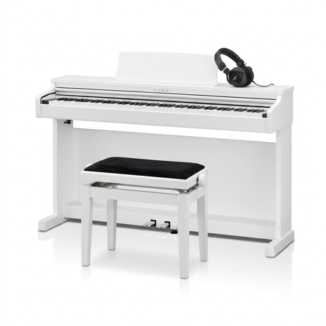 Kawai CX-202 Digitalpiano-Bundle Weiß Matt mit Klavierbank & Kopfhörer – bundle-hero