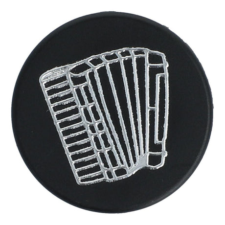Magnete mit Instrumenten und Musik-Motiven, schwarz/silber - Musik-Ebert Gmbh