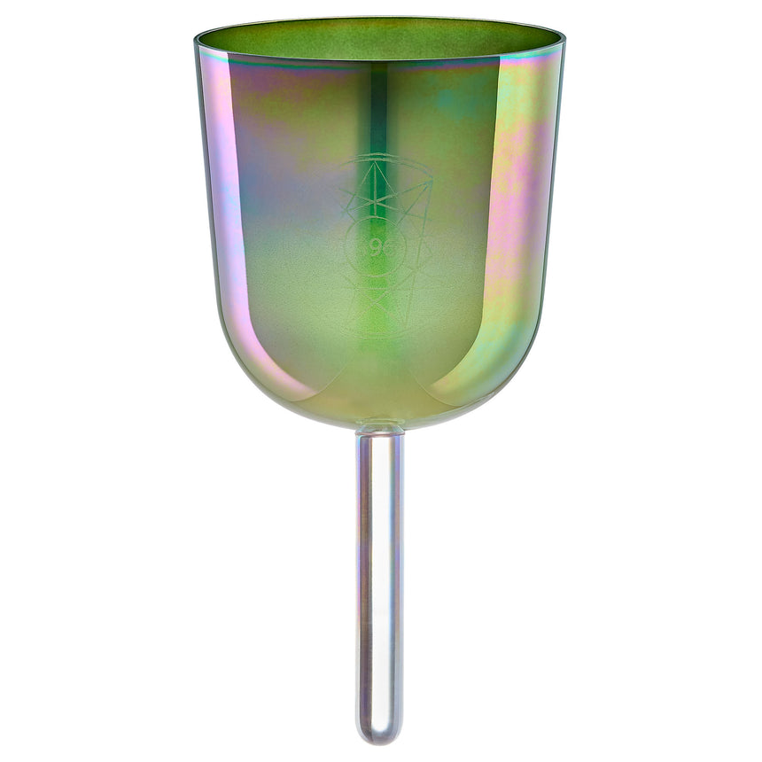 Meinl Sonic Energy 5.75" Essence Solfeggio Crystal Singing Bowl Ut 396 Hz, Olivgrün