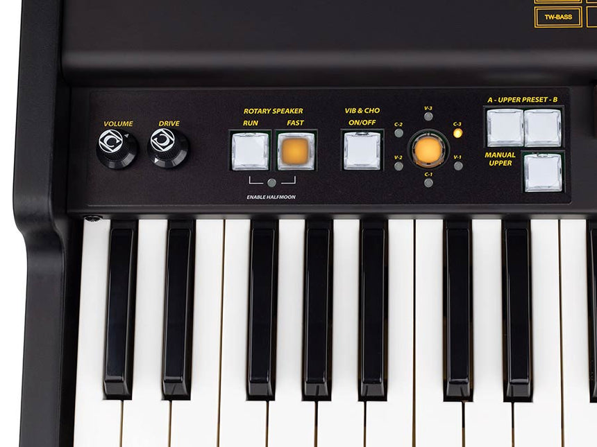 Crumar Mojo 61 MK2  -61 Tasten Waterfall-Tastatur, virtuelle Tonewheel-Orgeln mit VB3-II, 9 Zugriegel - Musik-Ebert Gmbh