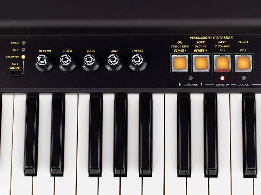 Crumar Mojo 61 MK2  -61 Tasten Waterfall-Tastatur, virtuelle Tonewheel-Orgeln mit VB3-II, 9 Zugriegel - Musik-Ebert Gmbh
