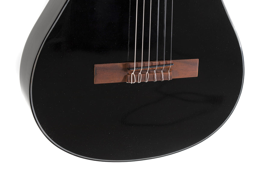 GEWA Student Konzertgitarre 3/4 schwarz – Korpusdetail