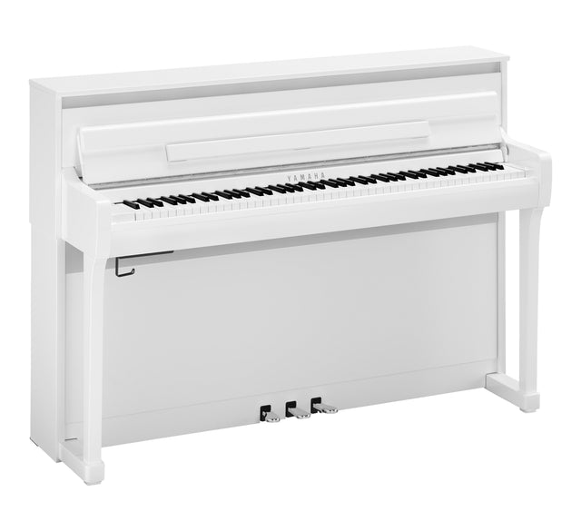 Yamaha CLP 885 Weiß Poliert Bundle mit Bank und Kopfhörer - Musik-Ebert Gmbh