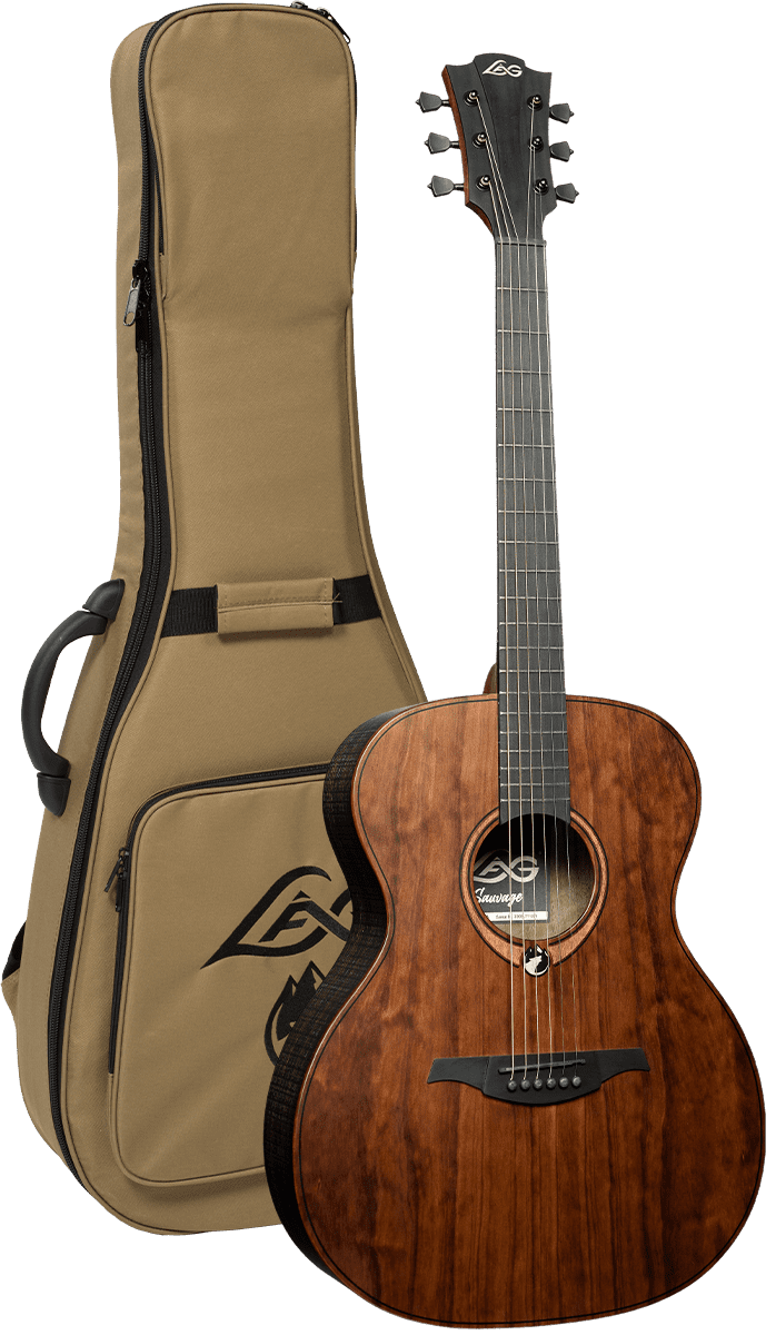 Guitare acoustique LAG, Sauvage Auditorium avec housse 